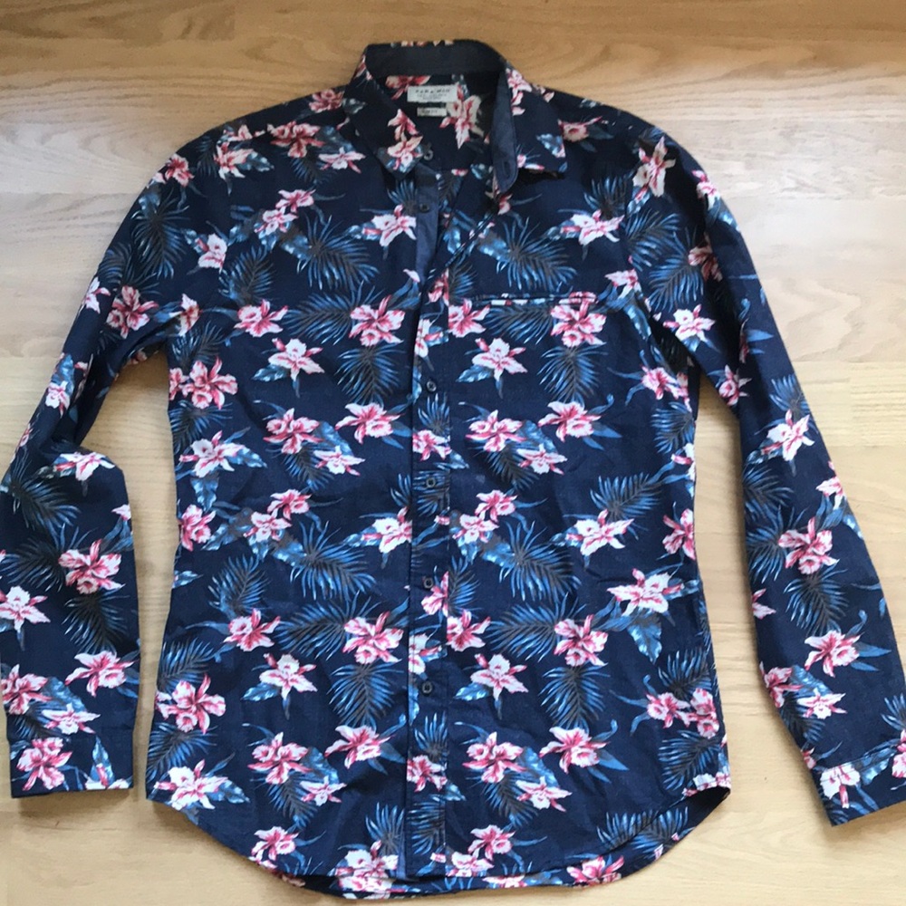 Men’s Zara long sleeve button up